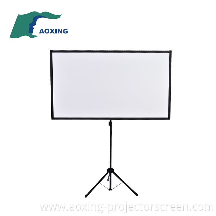 The Ultra Light-weight portable X Type Tripod projection screen 16:10 format 80 inch